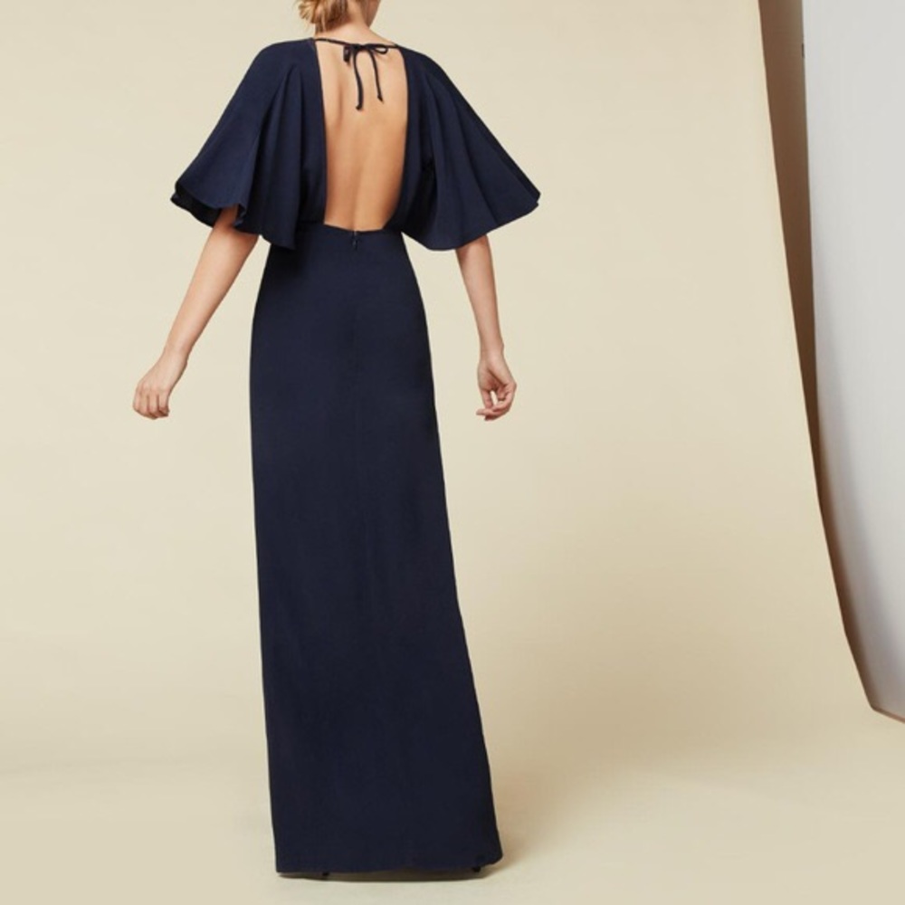 Reformation Navy Escala dress sz 4